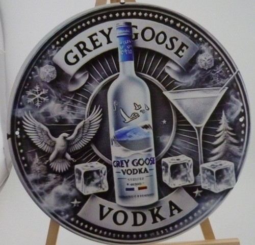 Grey goose vodka round - goose,